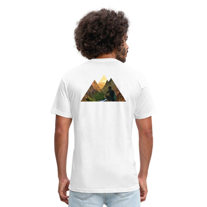 Fitted Cotton/Poly T-Shirt by Next Level - white