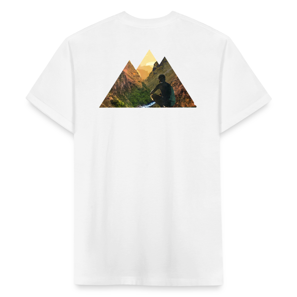 Fitted Cotton/Poly T-Shirt by Next Level - white