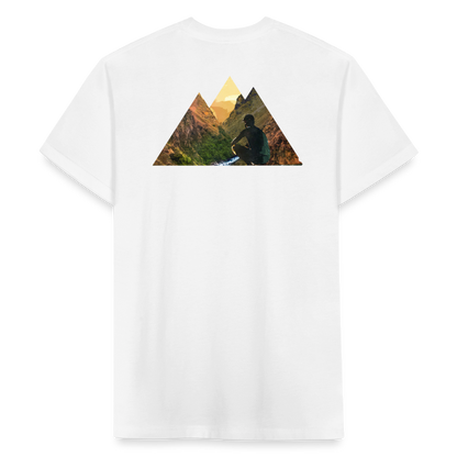 Fitted Cotton/Poly T-Shirt by Next Level - white