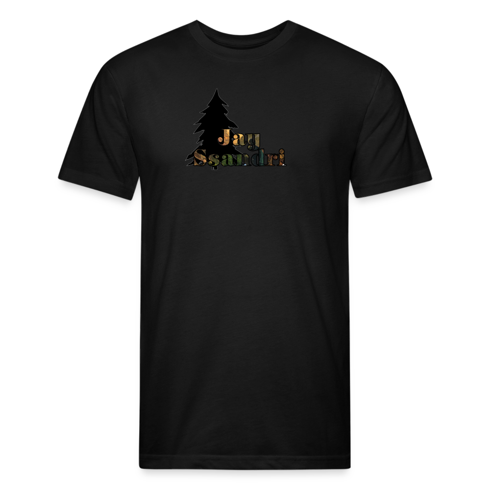 Fitted Cotton/Poly T-Shirt by Next Level - black