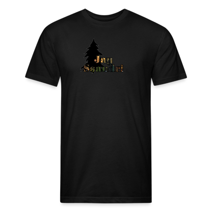 Fitted Cotton/Poly T-Shirt by Next Level - black