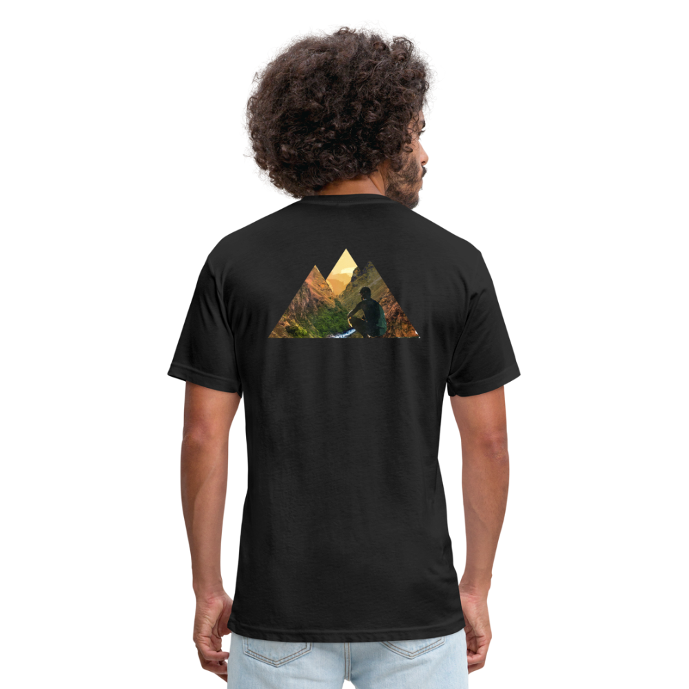 Fitted Cotton/Poly T-Shirt by Next Level - black