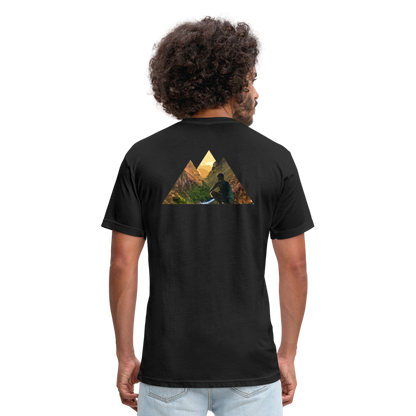 Fitted Cotton/Poly T-Shirt by Next Level - black