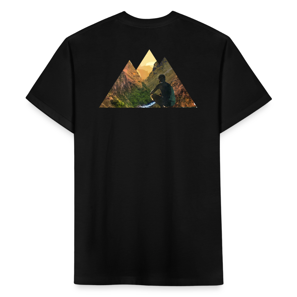 Fitted Cotton/Poly T-Shirt by Next Level - black