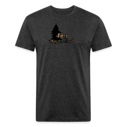 Fitted Cotton/Poly T-Shirt by Next Level - heather black