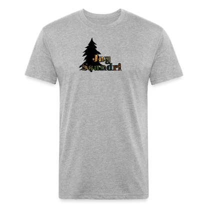 Fitted Cotton/Poly T-Shirt by Next Level - heather gray