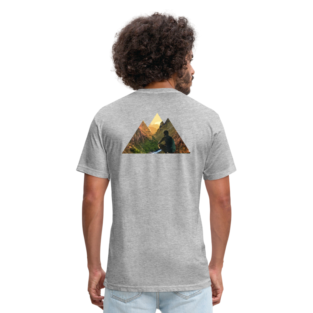 Fitted Cotton/Poly T-Shirt by Next Level - heather gray