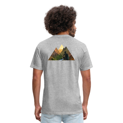 Fitted Cotton/Poly T-Shirt by Next Level - heather gray