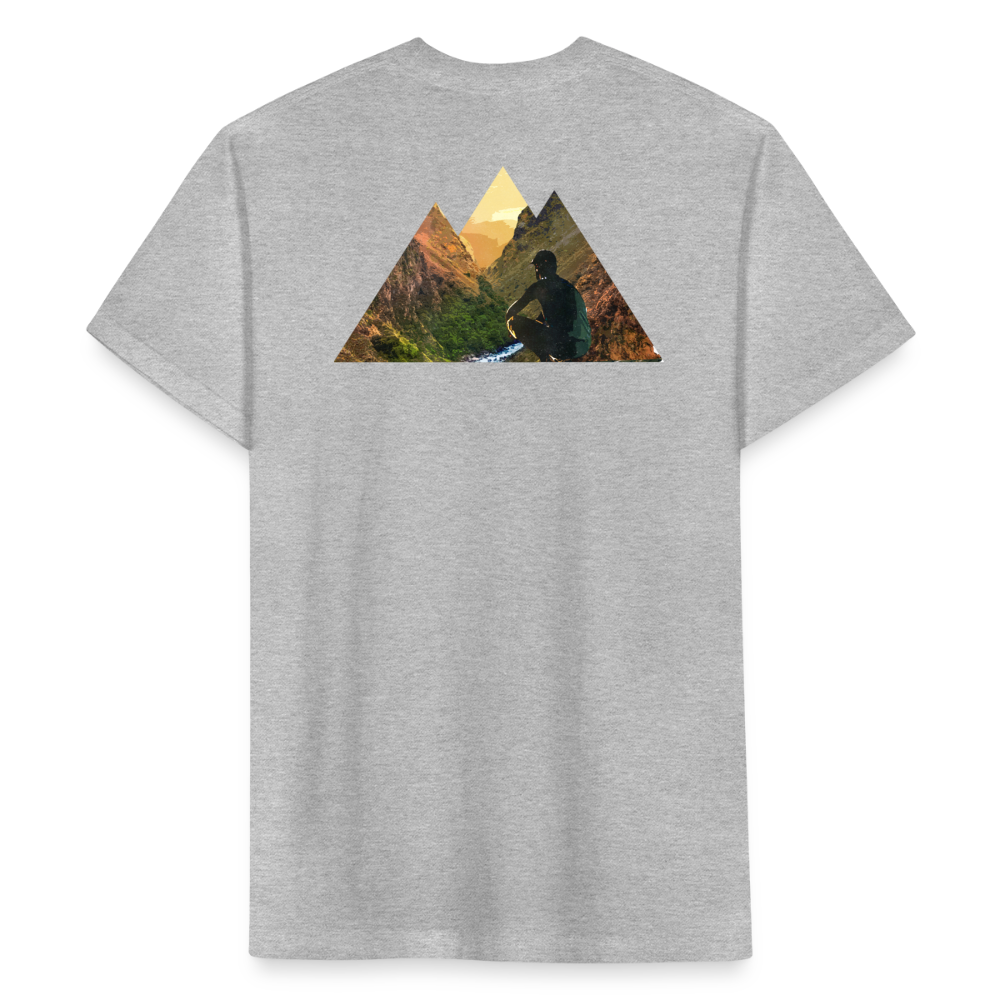 Fitted Cotton/Poly T-Shirt by Next Level - heather gray