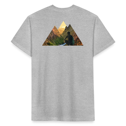 Fitted Cotton/Poly T-Shirt by Next Level - heather gray