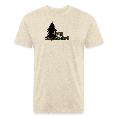 Fitted Cotton/Poly T-Shirt by Next Level - heather cream