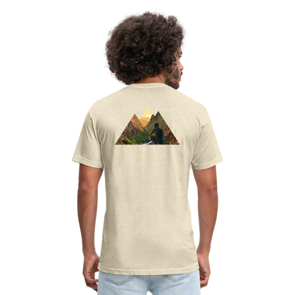 Fitted Cotton/Poly T-Shirt by Next Level - heather cream